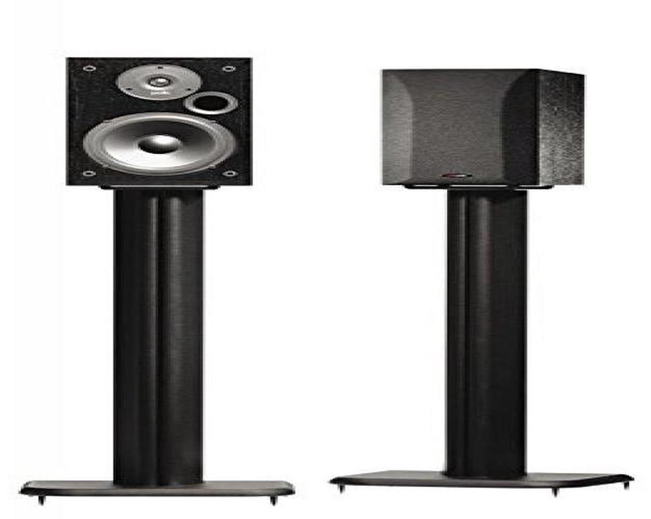 Alt view image 2 of 2 - SANUS BF31-B1 31" Speaker Stands for Bookshelf Speakers up to 20 lbs - Black - Set of 2