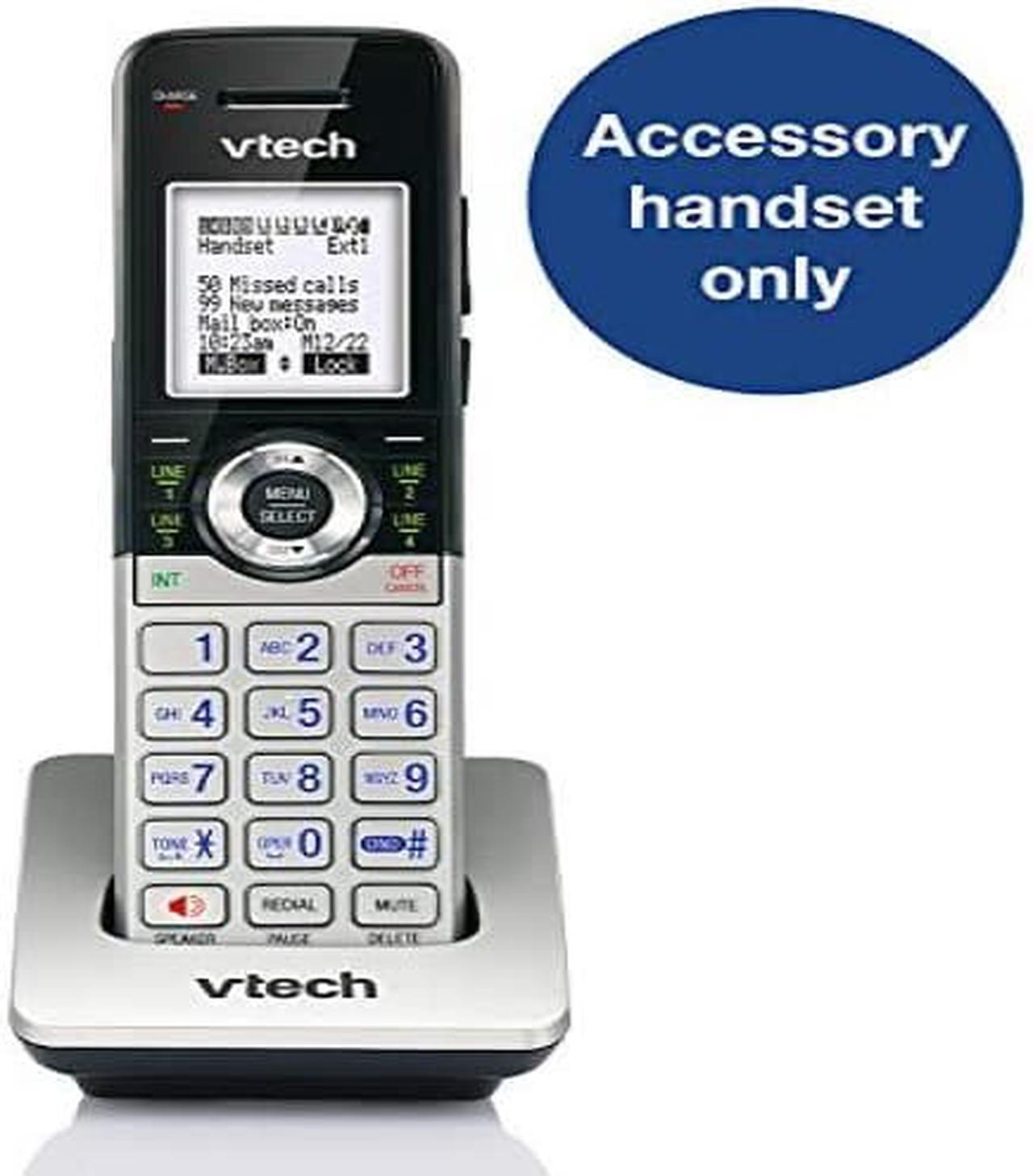 Alt view image 5 of 9 - vtech cm18045 accessory handset, silver/black | requires a vtech cm18445 small business office phone system to operate