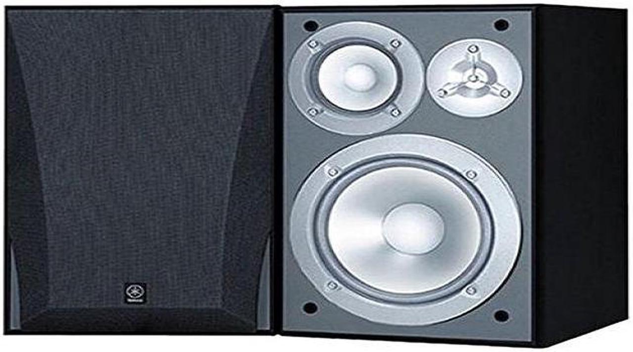 Alt view image 5 of 5 - YAMAHA NS-6490 3-Way Bookshelf Speakers Pair - Black
