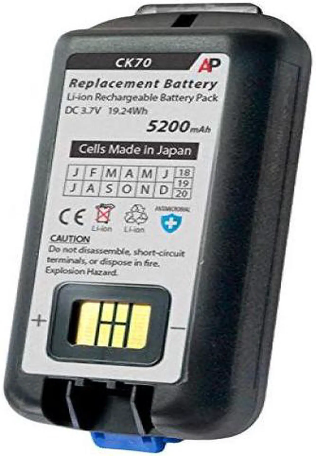 Main image of Replacement Battery for Intermec / Norand CK70 & CK71 Scanner. 5200 mAh (Extended Capacity)