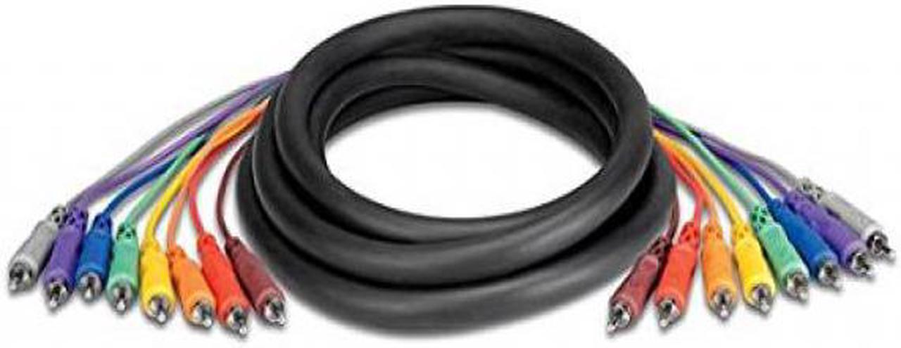 Alt view image 6 of 10 - Hosa Cable CRA802 8 Channel RCA To RCA Recording Snake - 6.5 Foot