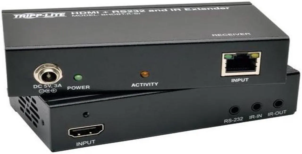 Alt view image 12 of 20 - Tripp Lite BHDBT-K-SI HDBaseT Lite HDMI Over Cat5e/6/6a Extender Kit with Serial and IR Control, 4Kx2K UHD / 1080p, Up to 230-ft. (70M)