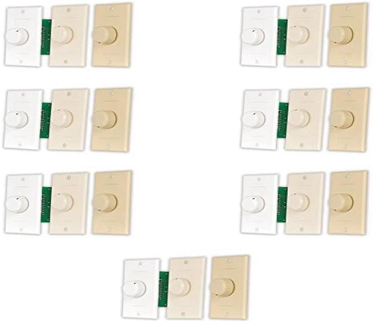 Alt view image 3 of 7 - Acoustic Audio AAVCD3C Speaker Volume Control 3 Color White Ivory Almond 7 Pack