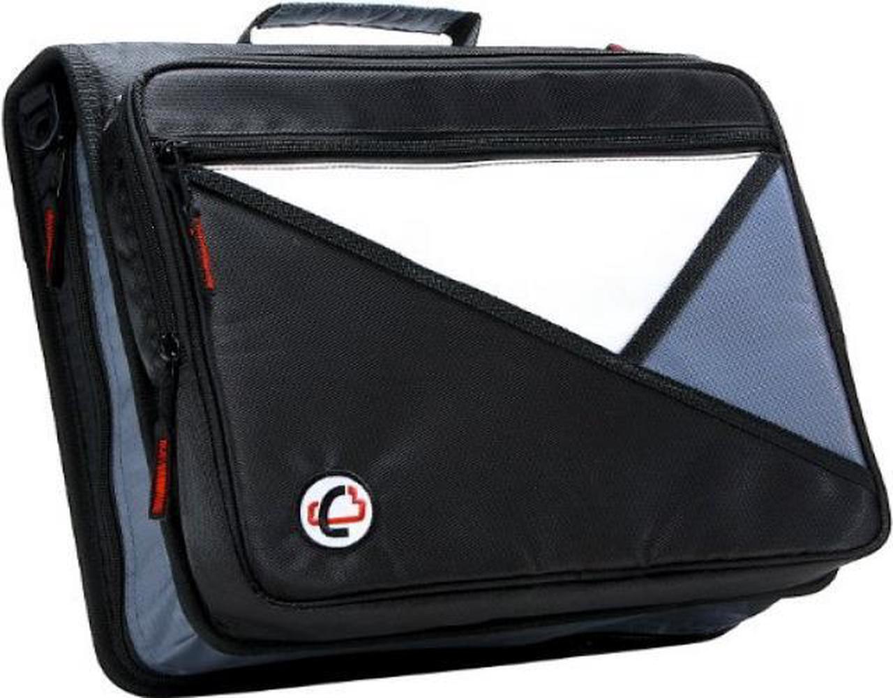 Main image of Case-it Universal 2-Inch 3-Ring Zipper Binder, Holds 13 Inch Laptop, Black, LT-007-BLK