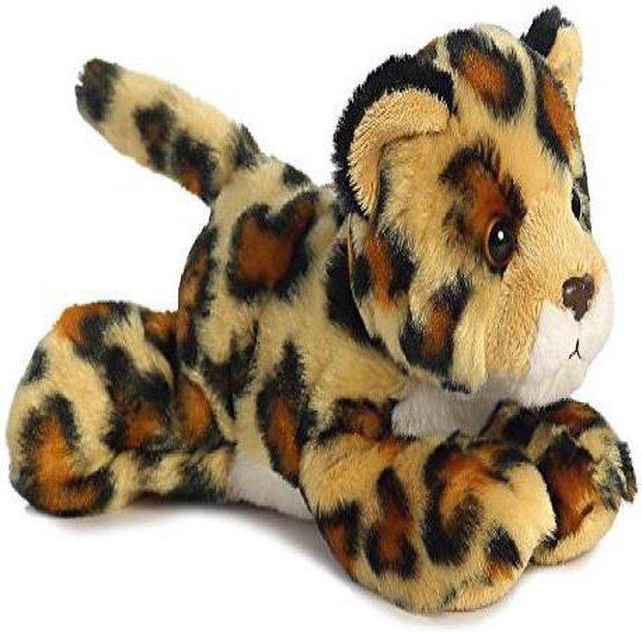 Alt view image 2 of 7 - Aurora® - Small Brown Mini Flopsie - 8" Amazon Jaguar - Adorable Stuffed Animal