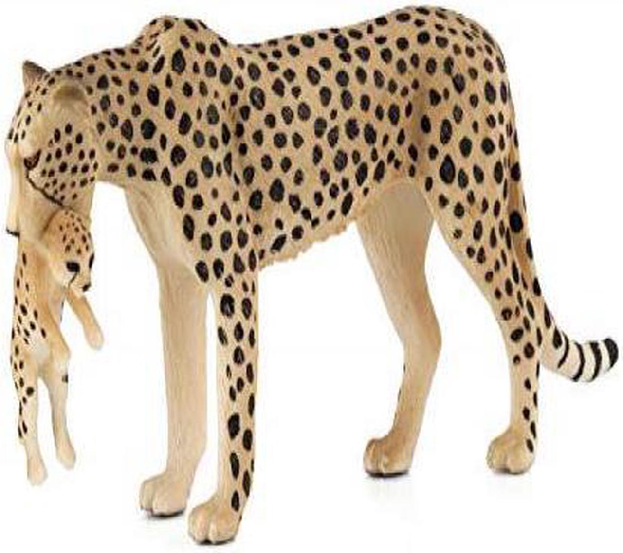 Alt view image 2 of 2 - mojo cheetah female with cub toy figure