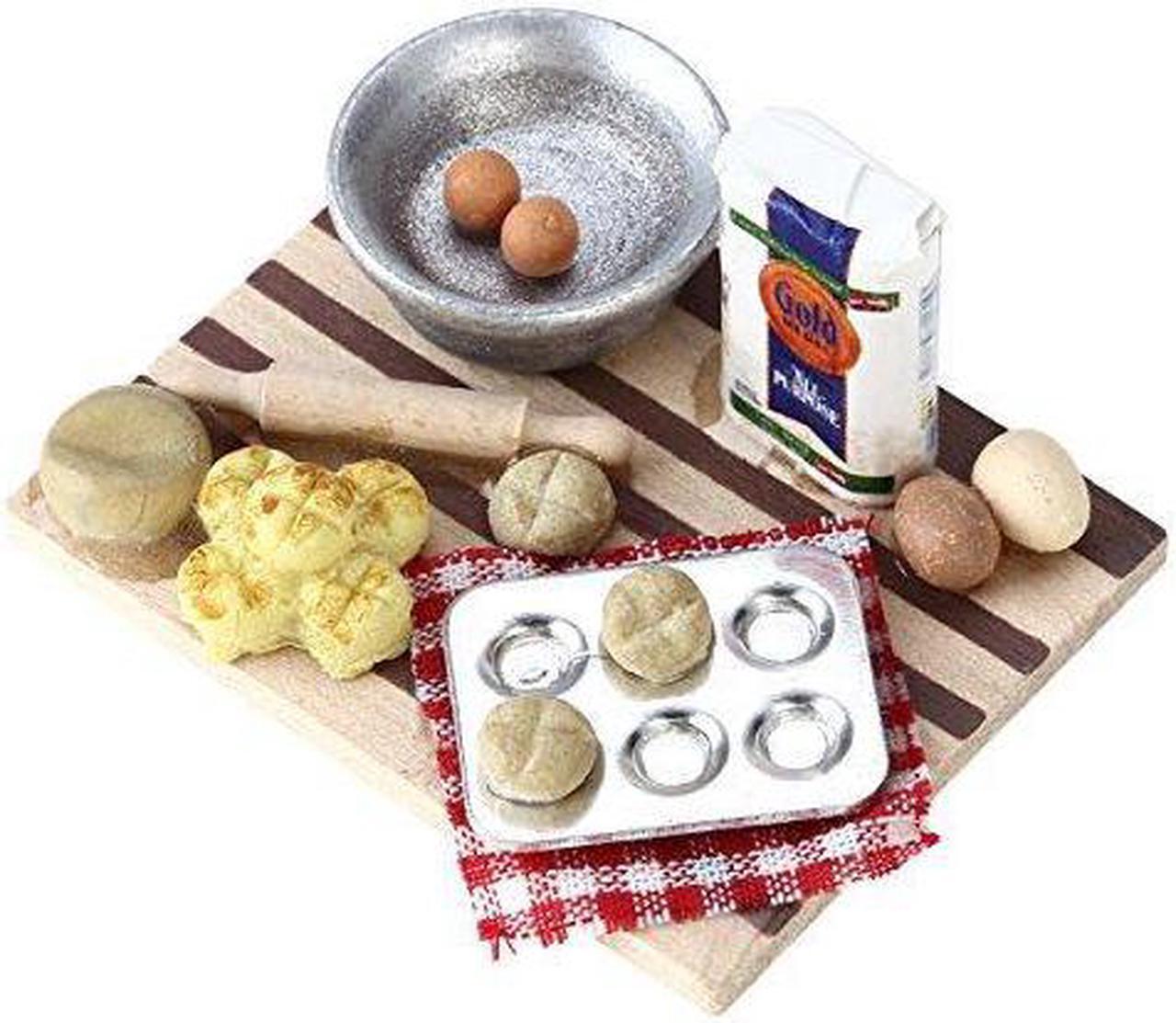 Alt view image 3 of 4 - nuolux 1:12 dollhouse miniature kitchen mini furniture model pastry station toy
