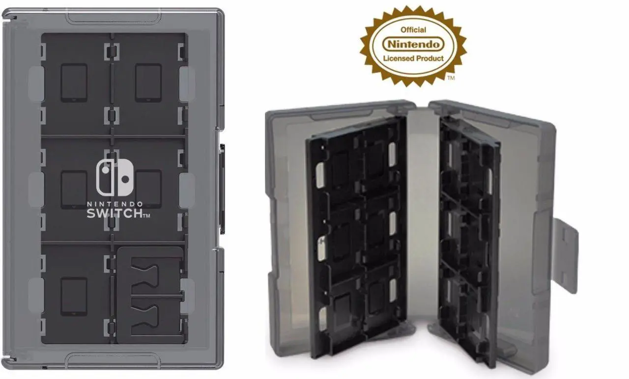 Alt view image 3 of 4 - HORI Nintendo Switch Game Card Case 24 - Black