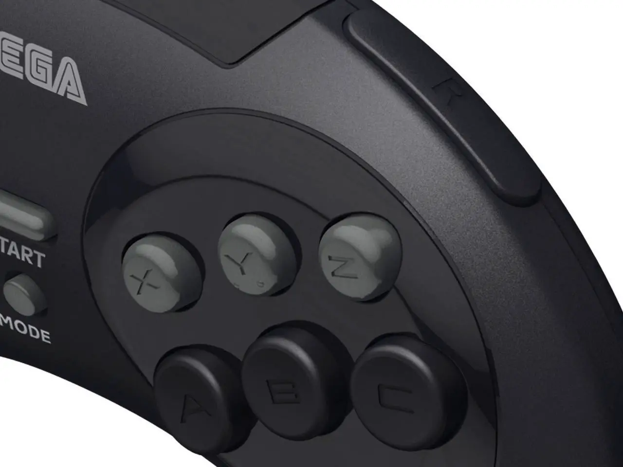 Alt view image 3 of 14 - Retro-Bit Official Sega Genesis 8-Button Arcade Pad- USB Port - Black - PC/Mac