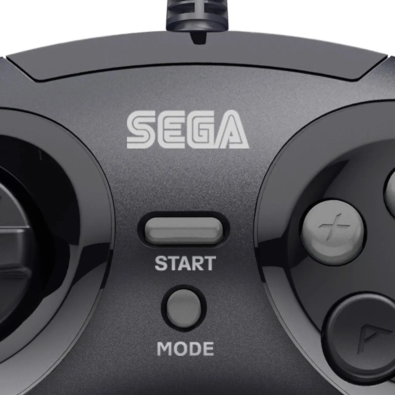 Alt view image 4 of 14 - Retro-Bit Official Sega Genesis 8-Button Arcade Pad- USB Port - Black - PC/Mac