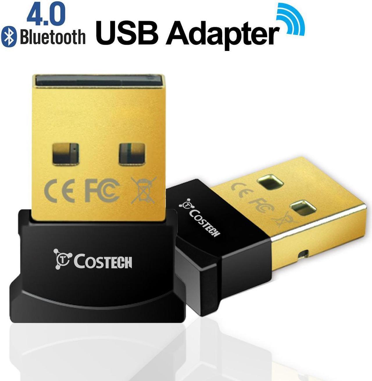 Main image of Bluetooth 4.0 USB Adapter, Costech Gold Plated Micro Dongle 33ft/10m Compatible with Windows 10,8.1/8,7, Vista, XP, 32/64 Bit for Desktop, Laptop, computers