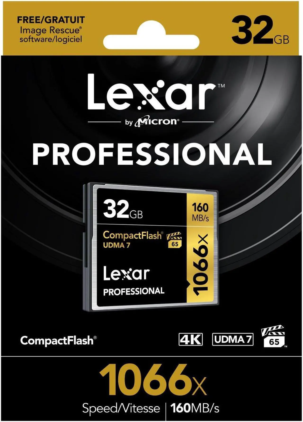 Alt view image 3 of 20 - Lexar Professional 32 GB CompactFlash (CF) Card