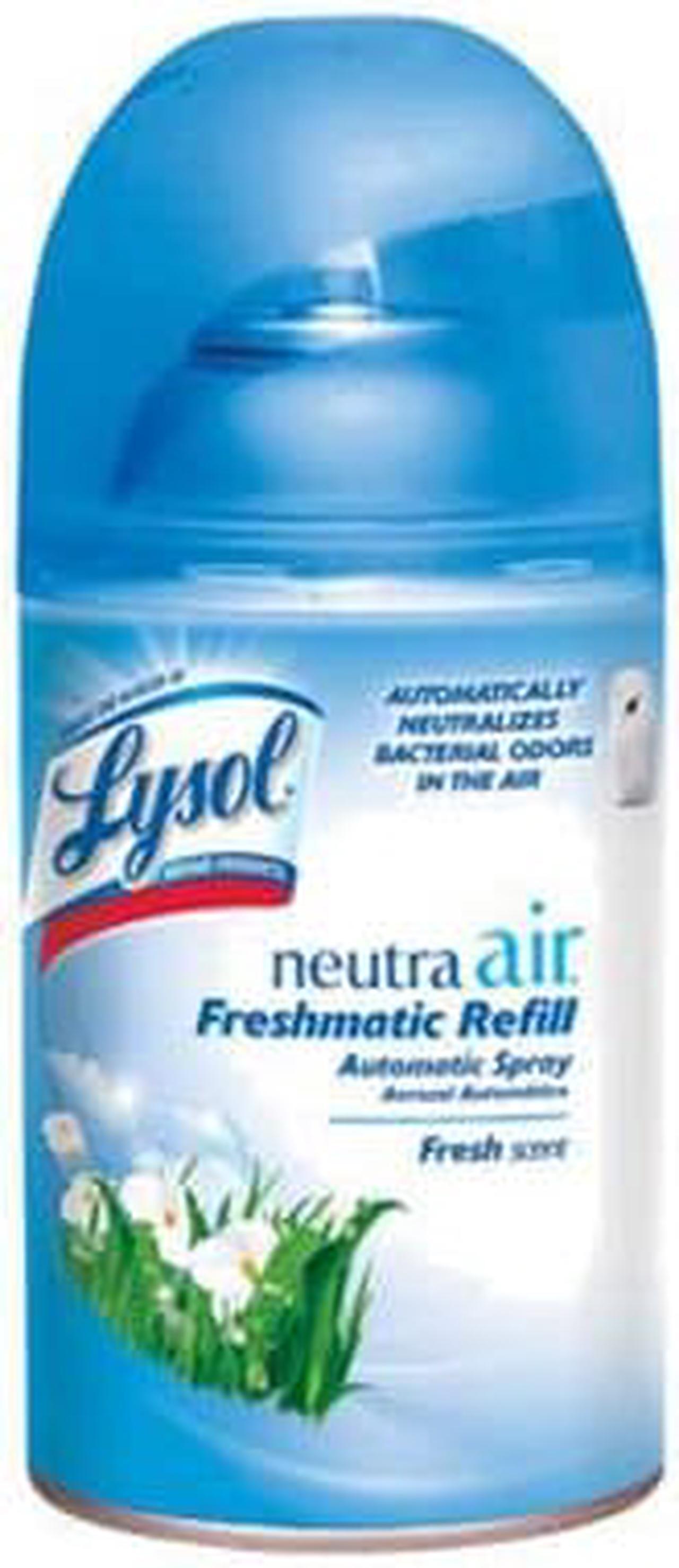 Alt view image 6 of 9 - LYSOL NEUTRA AIR FRESHMATIC 79831CT, Freshmatic Ultra Automatic Spray Disp. Refill, Fresh Scent, Aerosol, 6.17oz