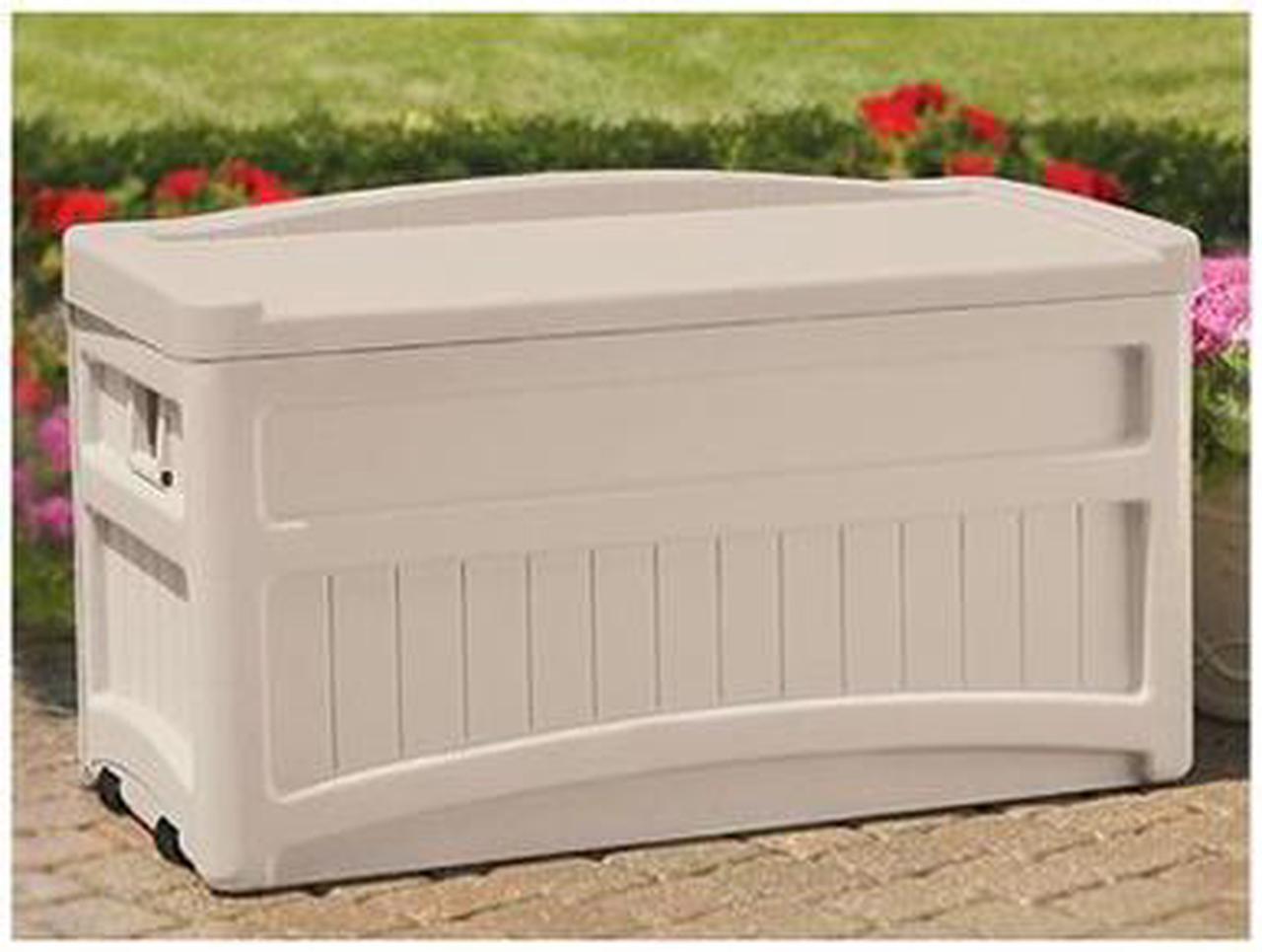 Alt view image 6 of 20 - Suncast Corporation DB7500 73 Gallon Taupe Deck Box