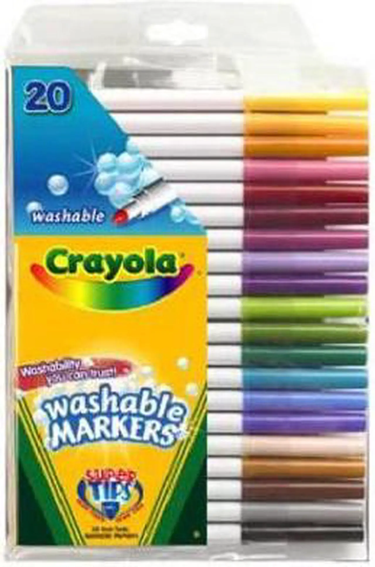 Alt view image 13 of 20 - Crayola Marker,Wsh,Sptp,20/St,Ast 588106
