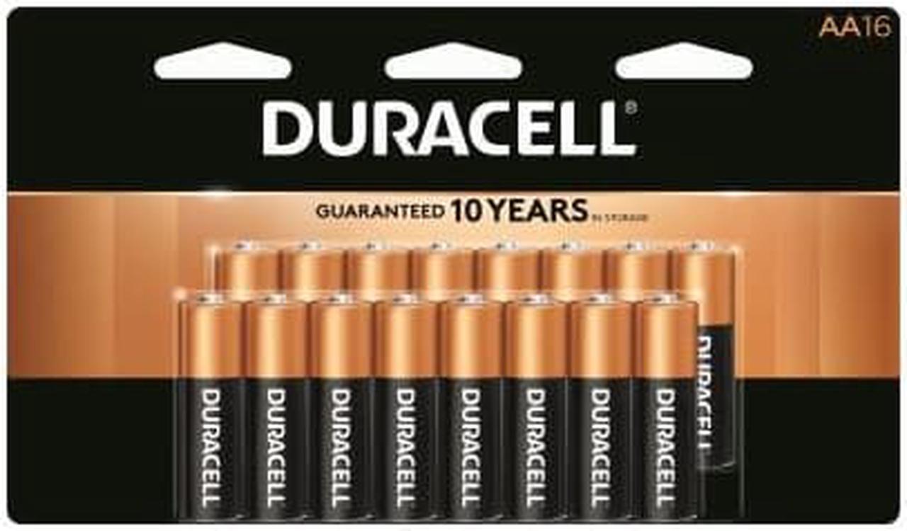 Alt view image 12 of 20 - Duracell Coppertop 1.5V AA Alkaline Battery, 16-pack