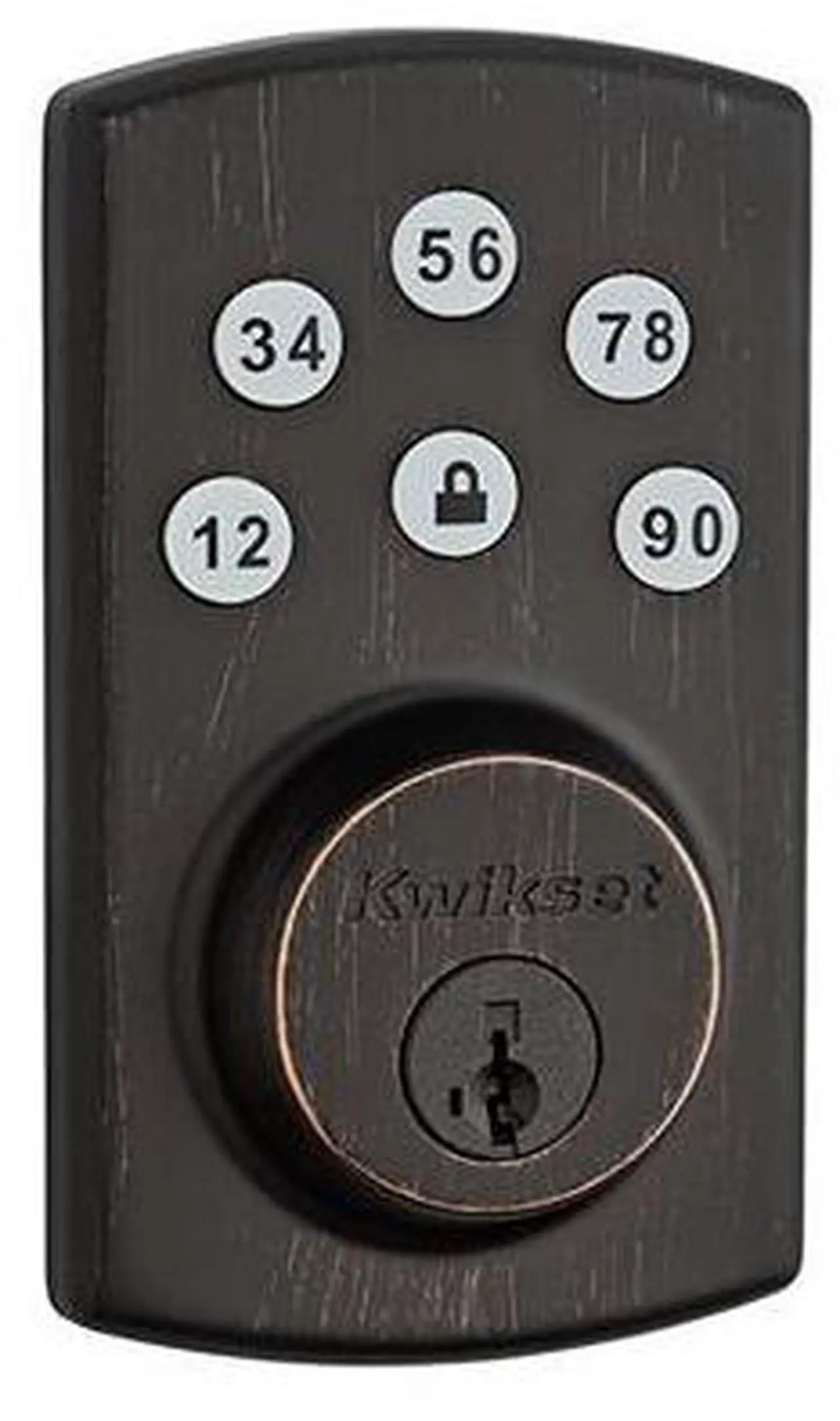 Alt view image 5 of 10 - Kwikset 907 Powerbolt 2.0 Electronic Deadbolt & SmartKey in Venetian Bronze