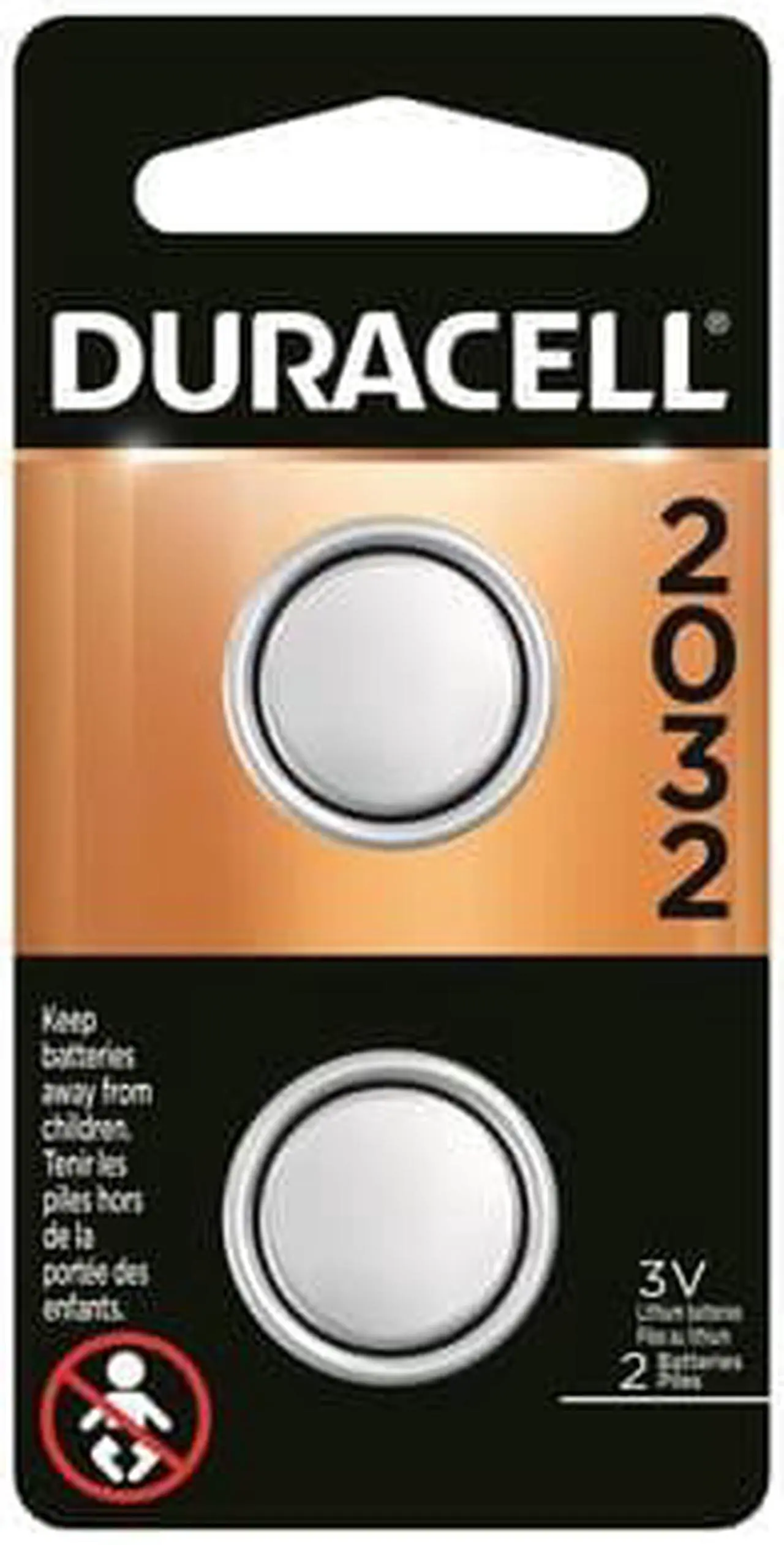 Alt view image 10 of 20 - DURACELL DL2032B2PK Coin Cell,2032,Lithium,3V,PK2