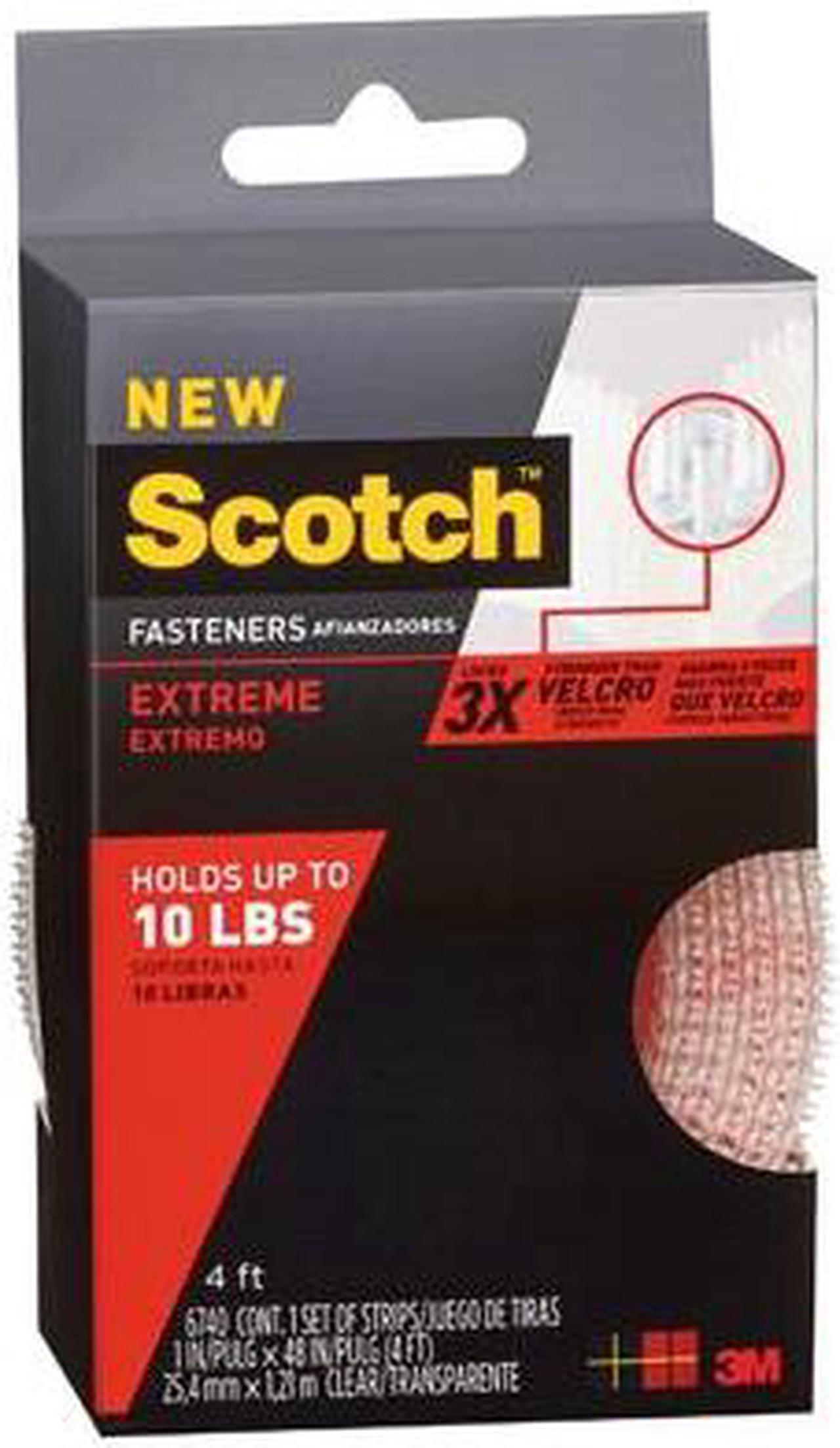 3M RF6741 Extreme Fasteners, Black, 1-In. x 4-Ft. - Quantity 1