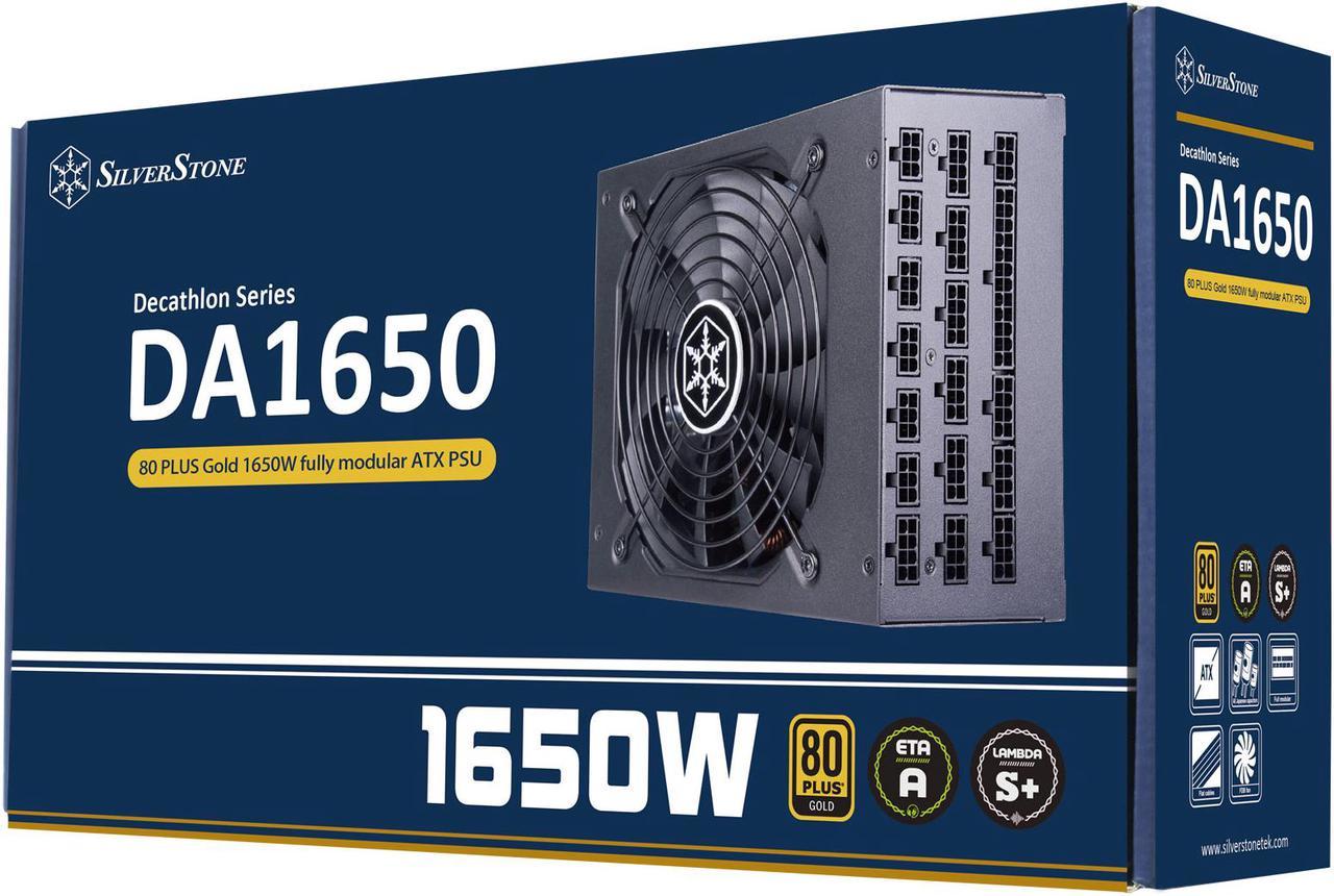 SilverStone Technology DA1650, 1650W Fully Modular ATX Power Supply, 80 Plus Gold, SST-DA1650-G