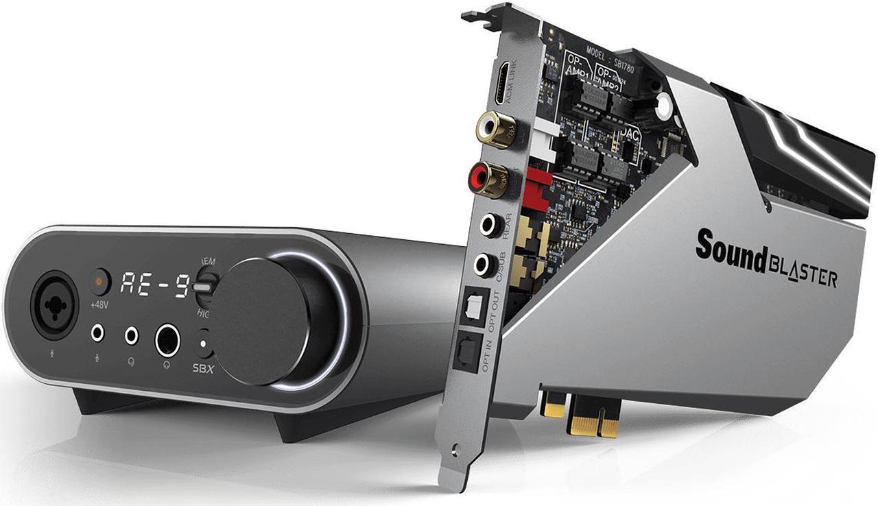 Creative Labs Sound Blaster AE-9 PCIe Sound Card With Audio Control Module