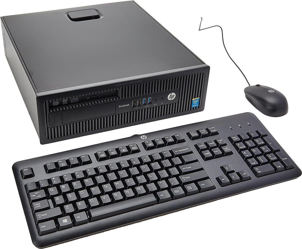 HP Desktop PC ProDesk 600 (G5R58UT#ABA) Intel Core i5 4th Gen 4590 (3.30GHz) 4GB DDR3 500GB HDD Windows 7 Professional with Windows 8.1 Pro License W7Pro 64-Bit