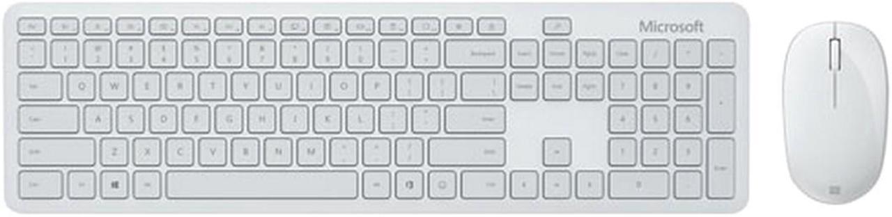 Microsoft Bluetooth Red Tracking Desktop Keyboard & Mouse Combo (QHG-00032) - Grey - French