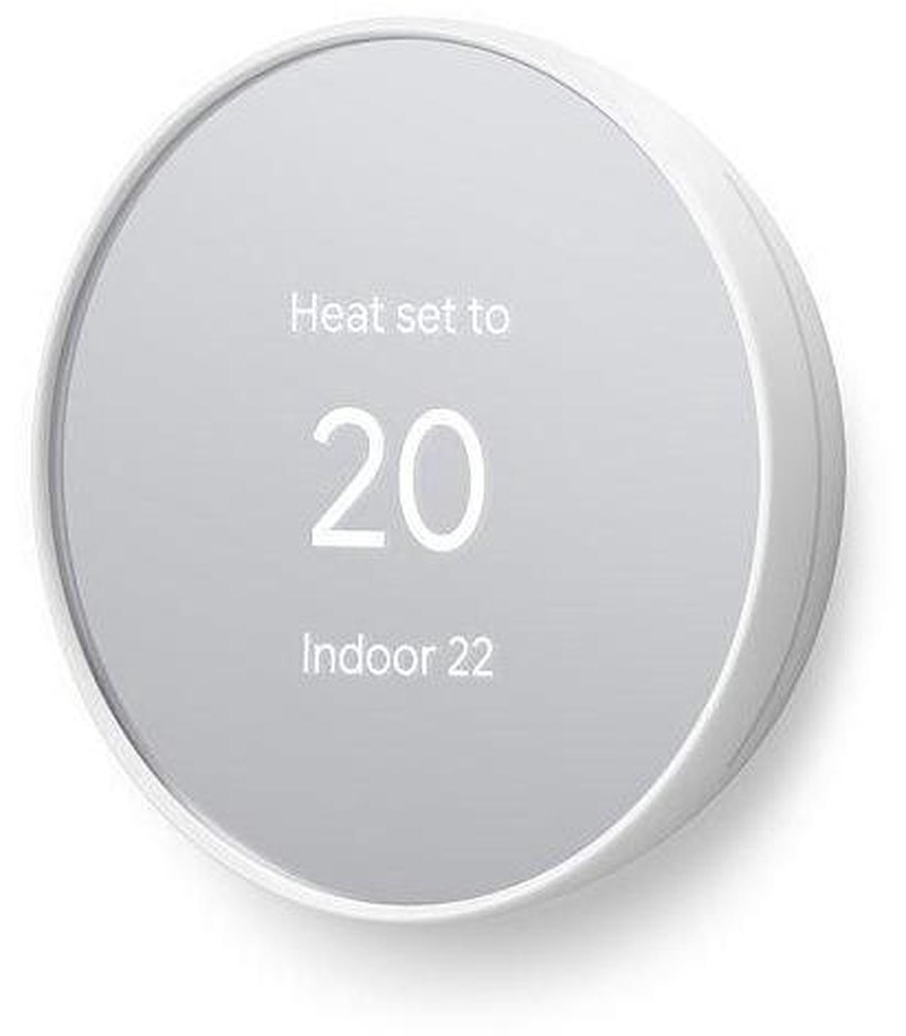 Alt view image 2 of 5 - Google Nest Thermostat - Smart Thermostat for Home - Programmable WiFi Thermostat - Snow