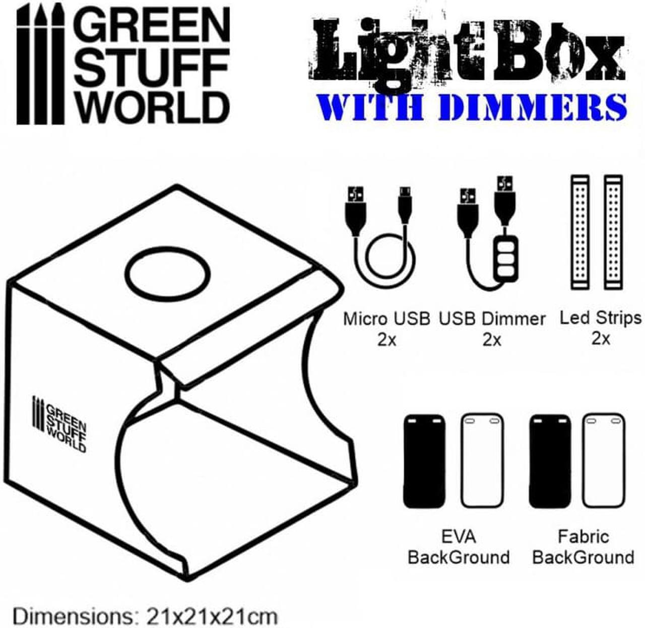 Alt view image 3 of 3 - Green Stuff World for Models and Miniatures Light Box Studio 1684