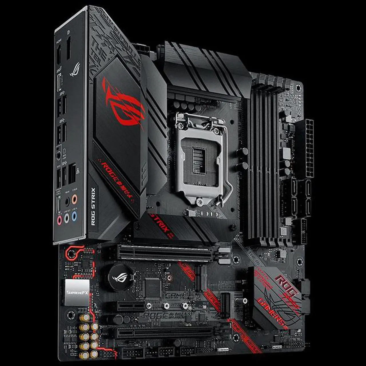 Alt view image 2 of 7 - ASUS ROG STRIX B460-G GAMING LGA 1200 Intel B460 DDR4 Micro ATX Motherboard (90MB1460-M0EAY0)