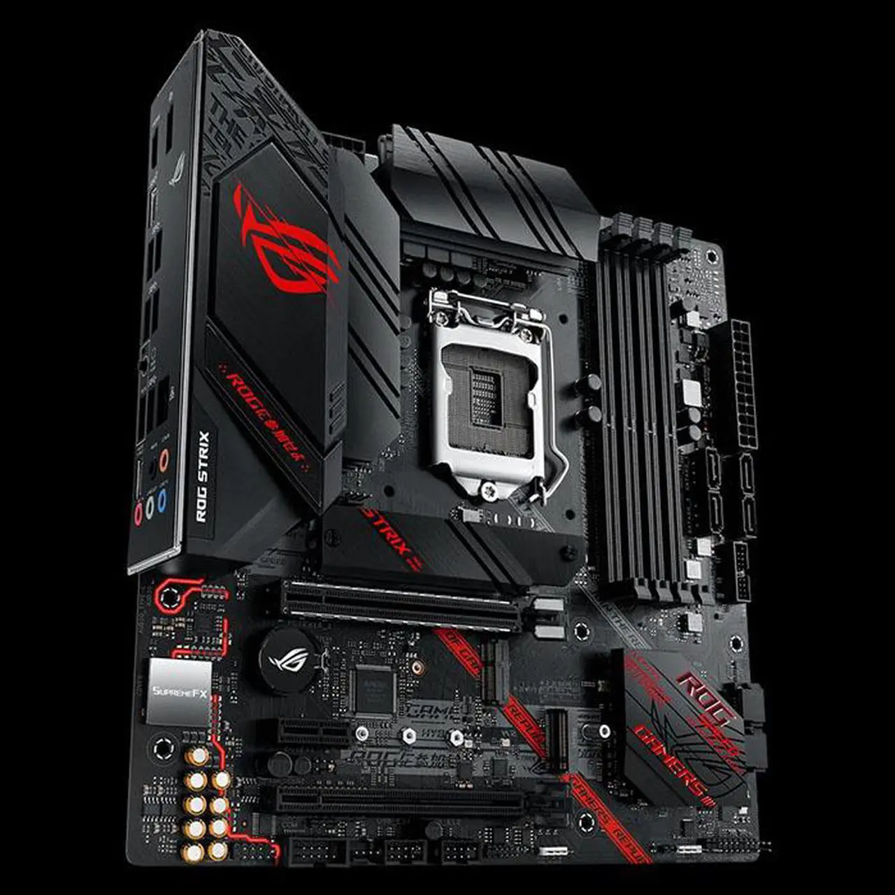 Alt view image 4 of 7 - ASUS ROG STRIX B460-G GAMING LGA 1200 Intel B460 DDR4 Micro ATX Motherboard (90MB1460-M0EAY0)