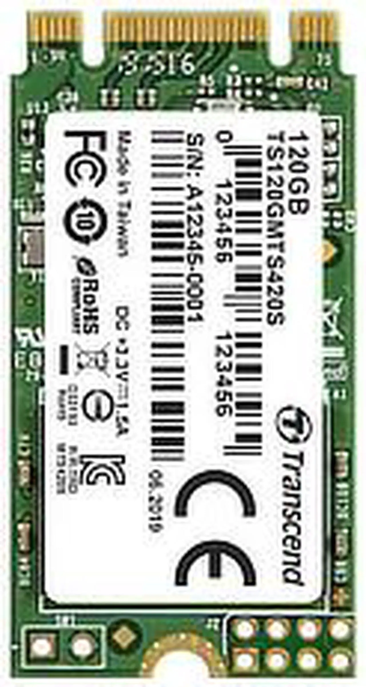 Alt view image 13 of 14 - Transcend MTS420 120GB M.2 SATA-III SSD (TS120GMTS420S)