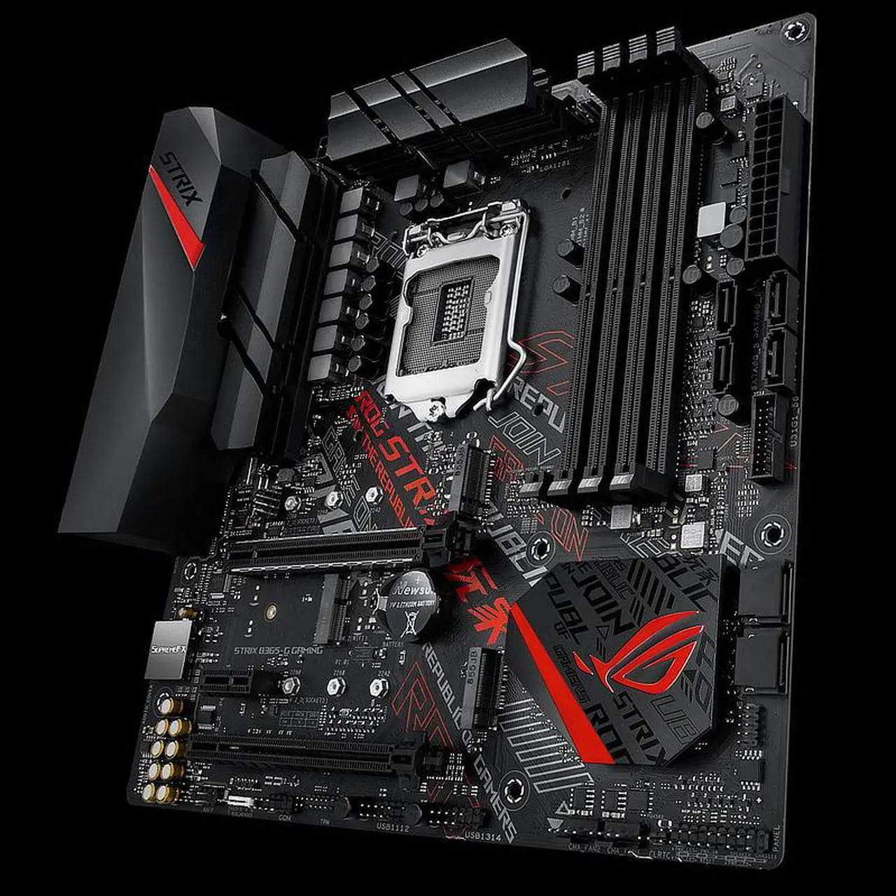 Alt view image 5 of 6 - ROG STRIX B365-G GAMING LGA 1151 Intel B365 DDR4 Micro ATX Motherboard (90MB11G0-M0EAY0)