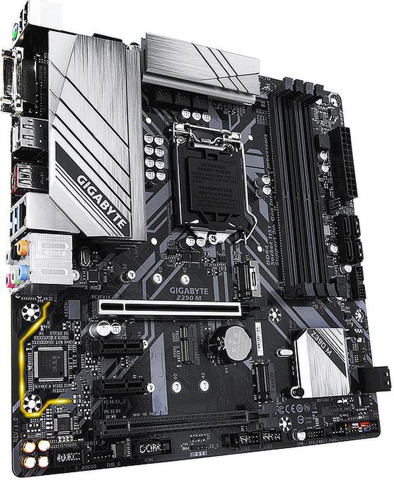 Alt view image 4 of 11 - Z390 M LGA 1151 Intel Z390 DDR4 Micro ATX Motherboard (Z390 M)