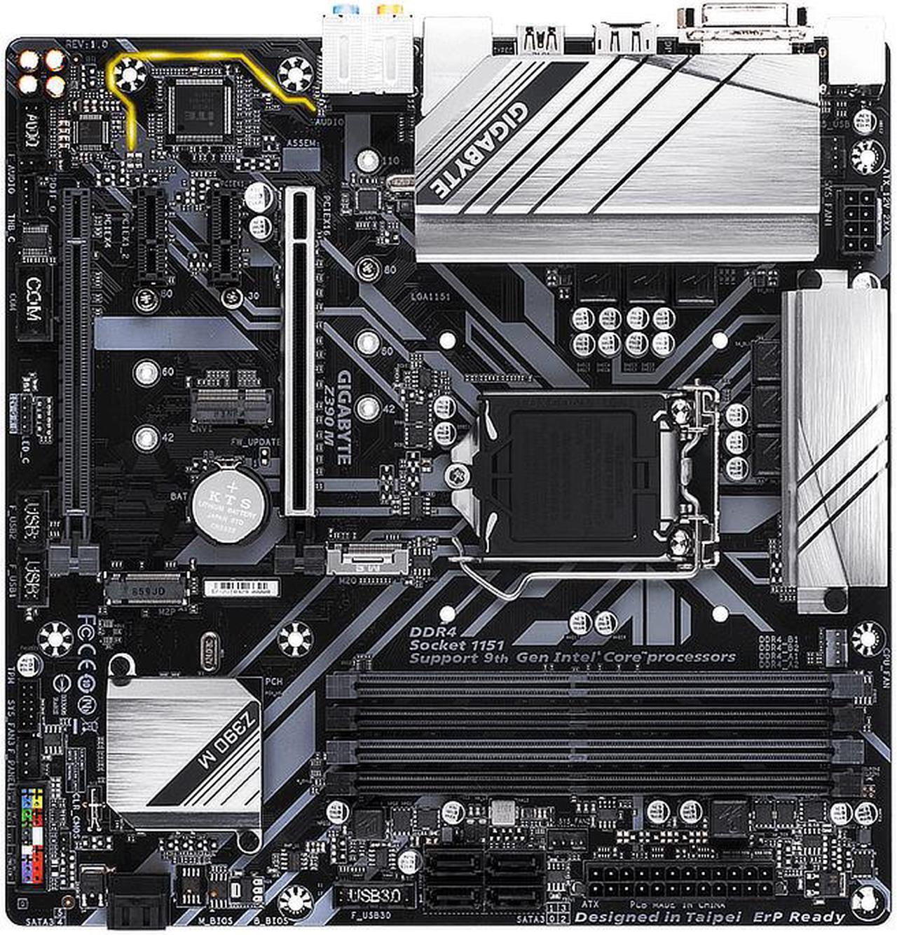 Alt view image 2 of 11 - Z390 M LGA 1151 Intel Z390 DDR4 Micro ATX Motherboard (Z390 M)