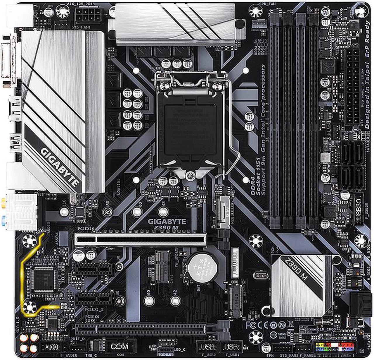 Alt view image 3 of 11 - Z390 M LGA 1151 Intel Z390 DDR4 Micro ATX Motherboard (Z390 M)