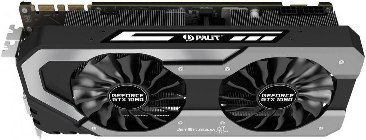 Alt view image 6 of 6 - Palit GeForce GTX 1080 Super JetStream 8GB GDDR5X PCI Express 3.0 x16 SLI Support Graphics Card NEB1080S15P2-1040J