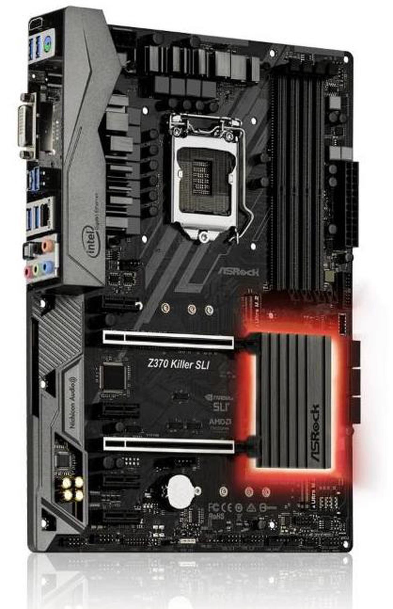 Alt view image 3 of 10 - ASRock Intel Z370 Killer SLI Socket LGA 1151 DDR4 ATX Motherboard (Z370 KILLER SLI)