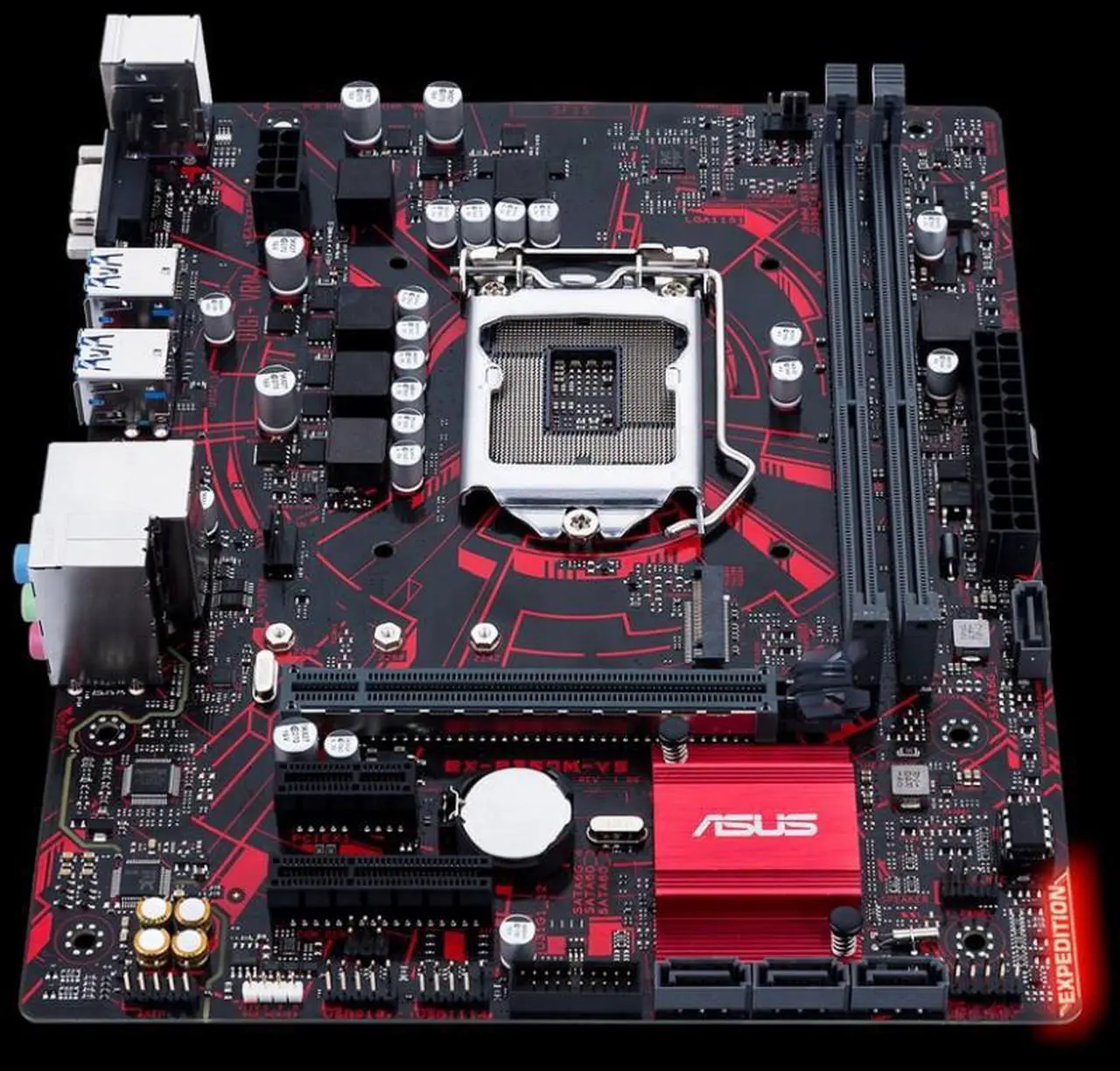 Alt view image 2 of 6 - ASUS Intel Expedition EX-B360M-V5 Socket LGA 1151 DDR4 Micro ATX Motherboard (EX-B360M-V5)