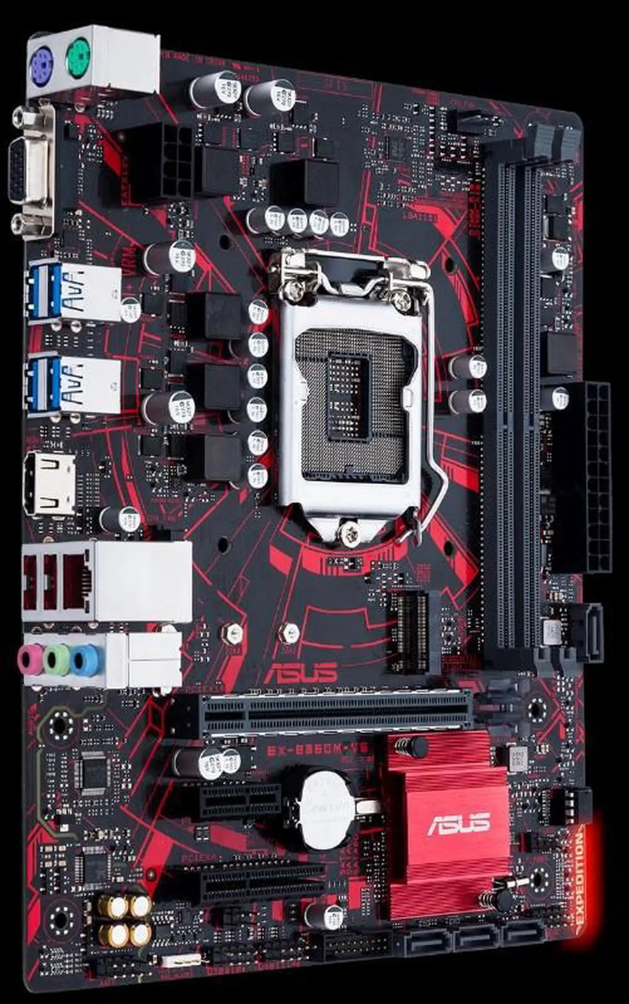 Alt view image 4 of 6 - ASUS Intel Expedition EX-B360M-V5 Socket LGA 1151 DDR4 Micro ATX Motherboard (EX-B360M-V5)