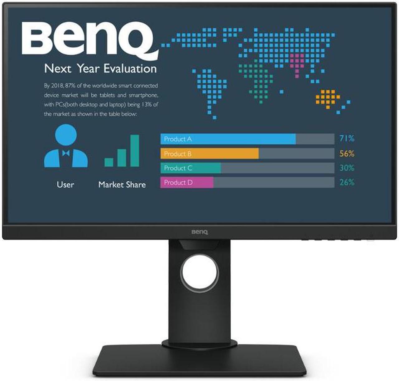 BenQ BL2480T Full HD 23.8" 5ms VGA,HDMI,Display Port IPS LED Monitor (9H.LHFLA.TBE)