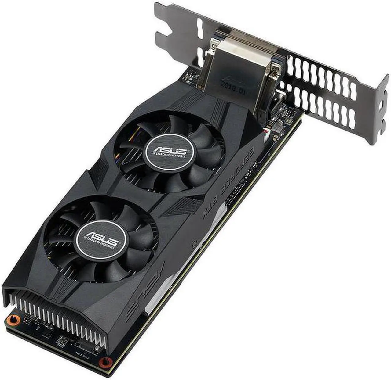 Alt view image 2 of 7 - ASUS GTX1650-O4G-LP-BRK - OC Edition - graphics card - GF GTX 1650 - 4 GB GDDR5 - PCIe 3.0 x16 low profile - DVI, HDMI,