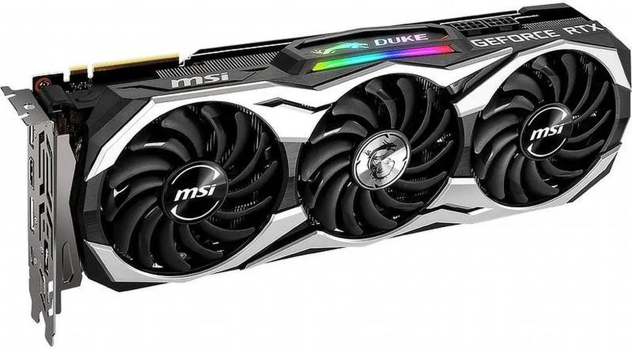 Alt view image 3 of 5 - MSI GeForce RTX 2080 Ti DUKE OCV1 11GB GDDR6 Graphics Card (GEFORCE RTX 2080 TI DUKE 11G OCV1)