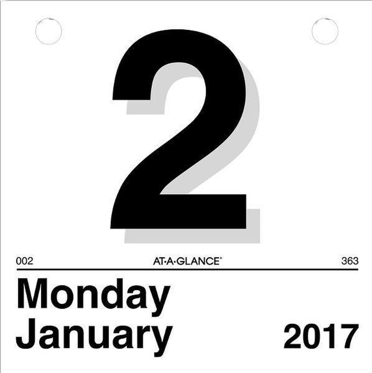 Alt view image 2 of 2 - AT-A-GLANCE K1-50 Today Is Daily Wall Calendar Refill for K1, 6" x 6", White