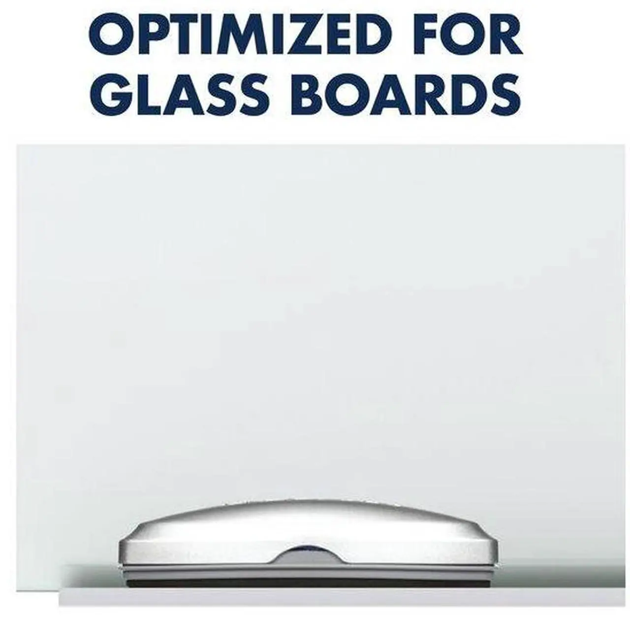Alt view image 4 of 20 - Quartet SFEB3 Premium Magnetic 3-in-1 Glass Board Eraser, 6 1/2" x 2" x 1 3/8", Silver