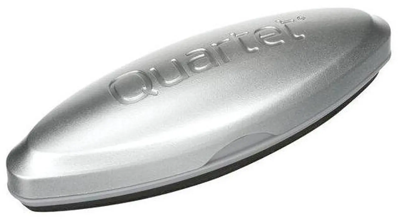 Main image of Quartet SFEB3 Premium Magnetic 3-in-1 Glass Board Eraser, 6 1/2" x 2" x 1 3/8", Silver