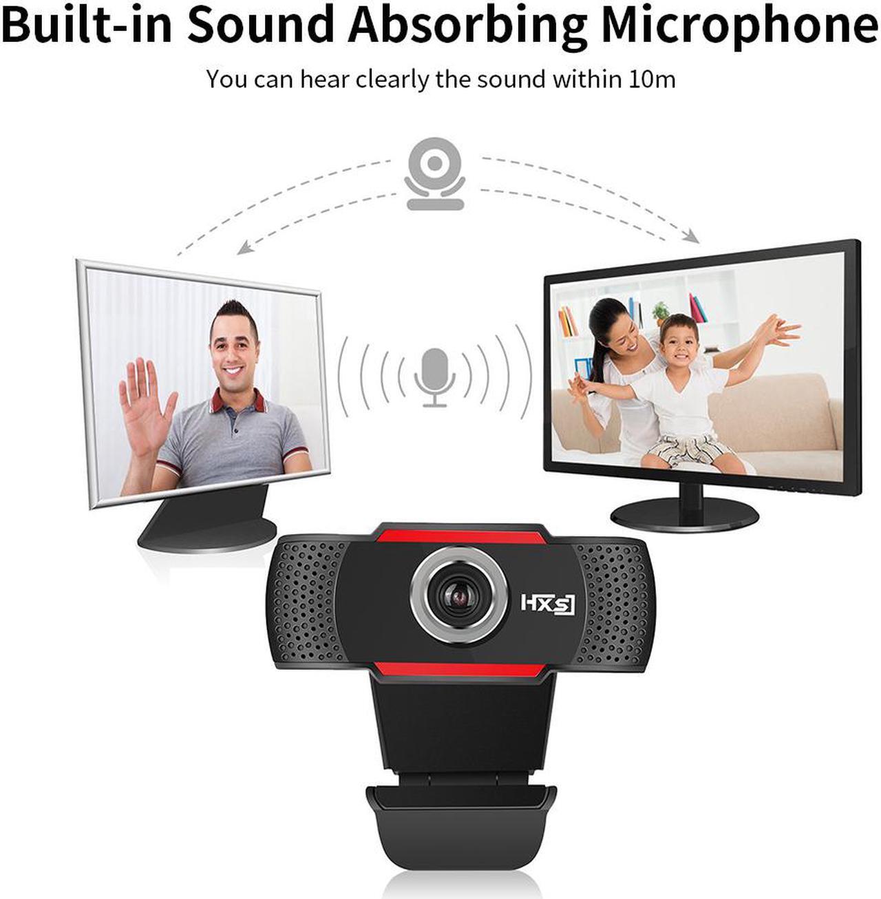 Alt view image 4 of 7 - HXSJ S30 Webcam for Streaming HD 720P 30 FPS - 1.0 Millionpixels Computer Camera PC Laptop Mac Web Cam with Microphone for Gaming, Video Calling, Recording, Conferencing/ Mic, USB Plug & Play
