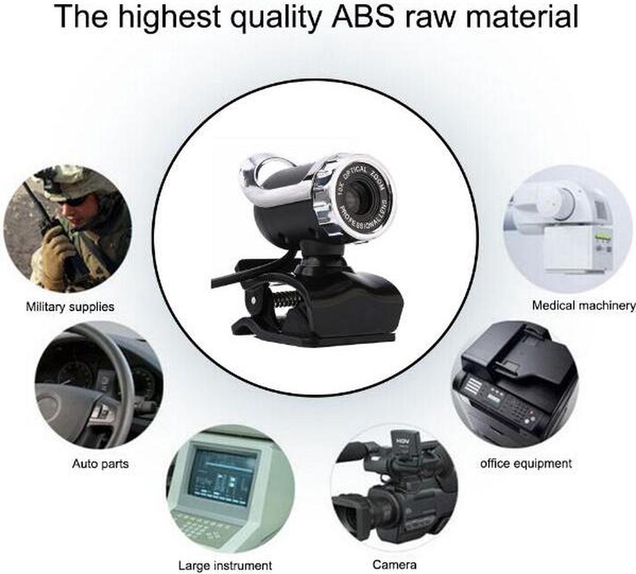 Alt view image 5 of 7 - Webcam USB 2.0 480P Camera Web Cam 360 Degree MIC Clip-on for PC Laptop Web Cam Web Camera
