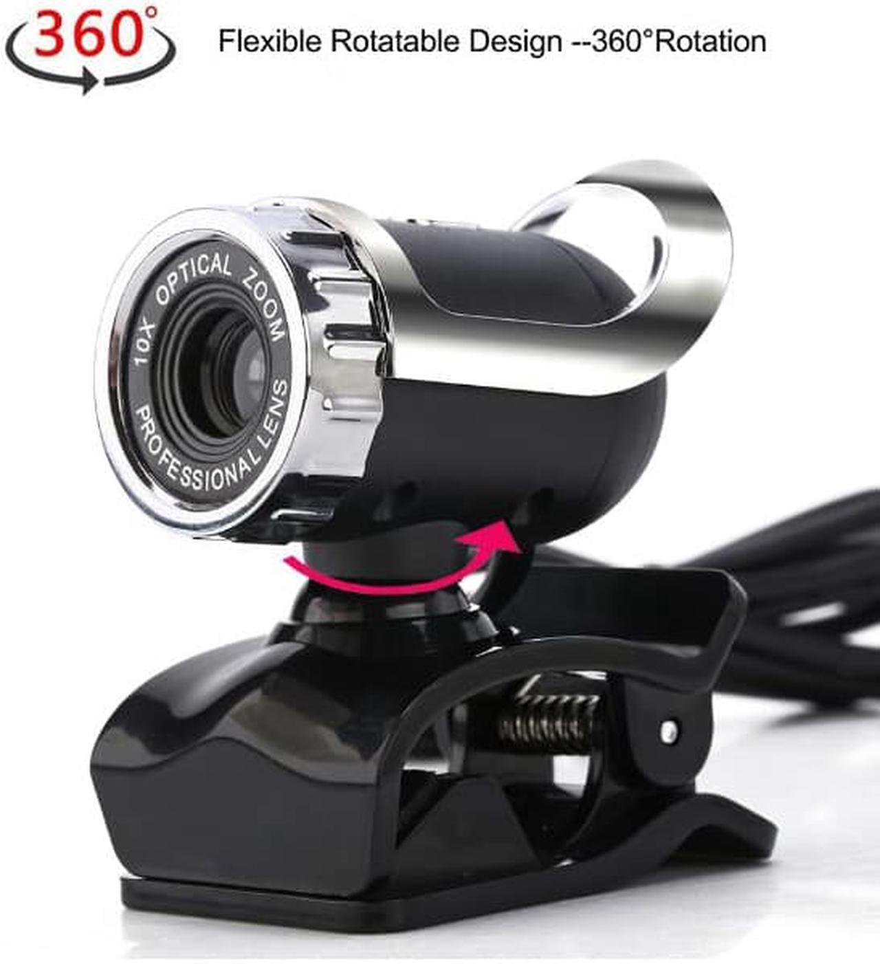 Alt view image 4 of 7 - Webcam USB 2.0 480P Camera Web Cam 360 Degree MIC Clip-on for PC Laptop Web Cam Web Camera