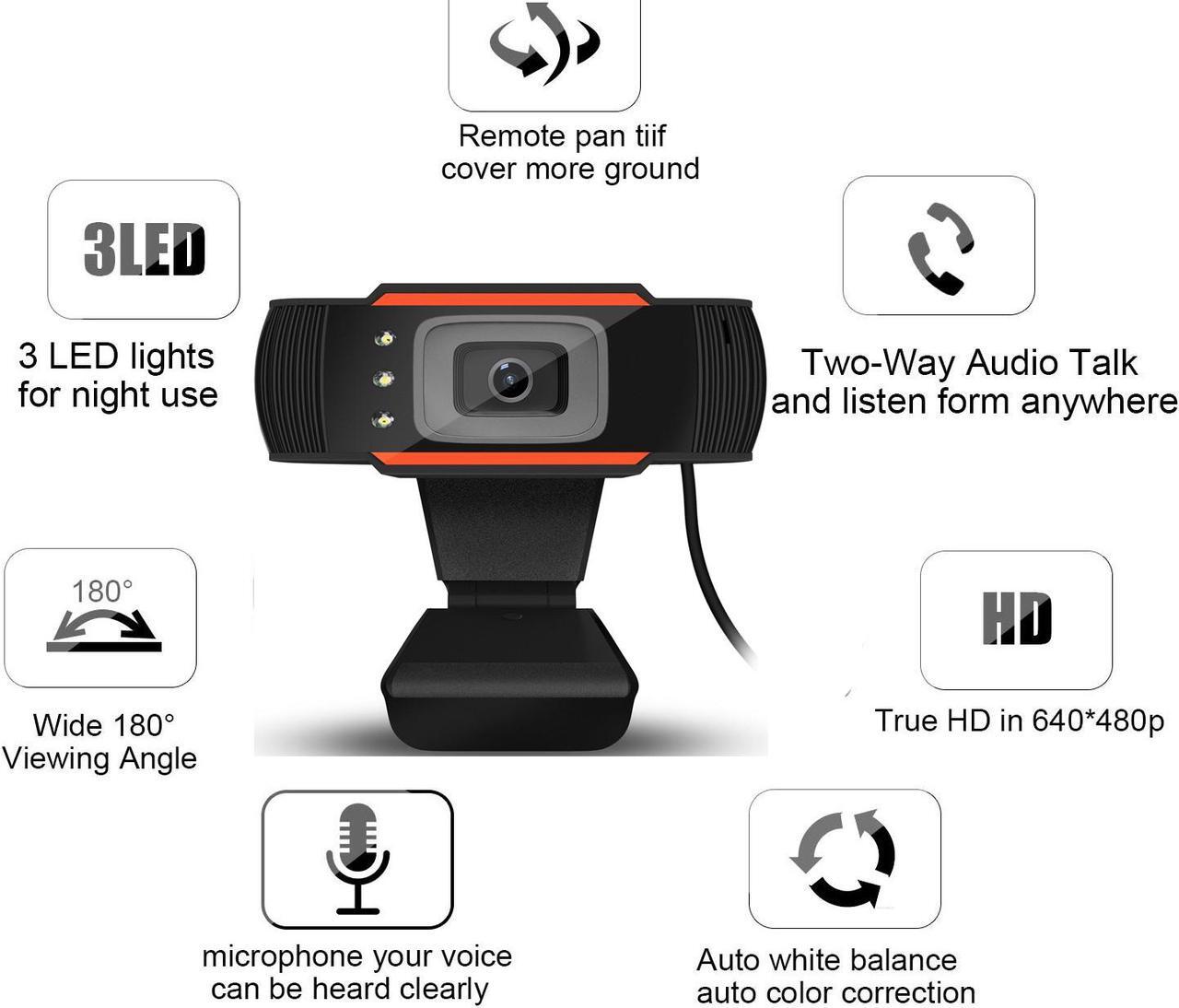 Alt view image 4 of 7 - Computer Accessories Streaming Camera 480P Webcam Built-in Mic Work with Win7 Win8 for MSN Skype Tahoo Netmeeting